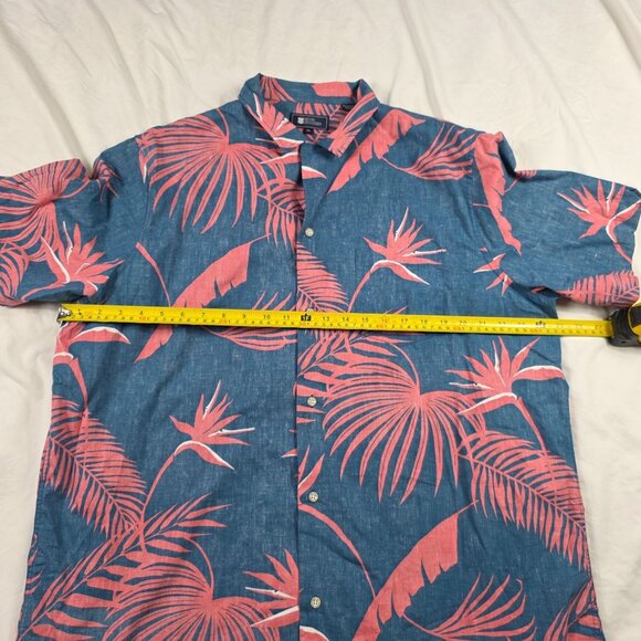 Reyn Spooner Mens Size  XL Blue Red Hawaiian Shirt Tropical Casual Aloha Walking - Picture 6 of 9